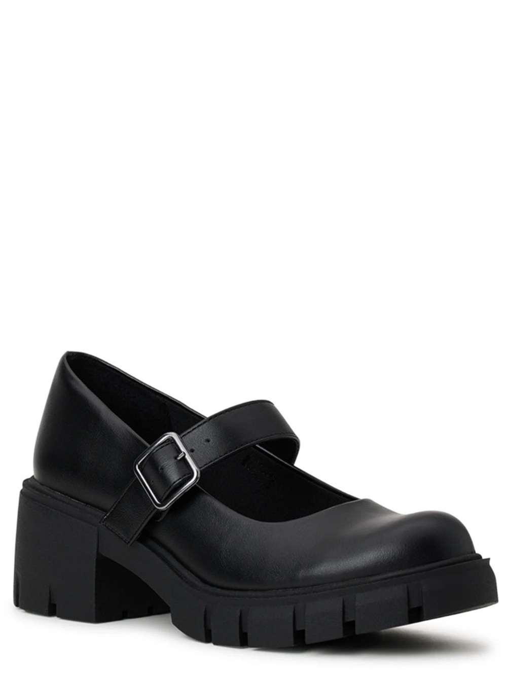 Madden NYC Women’s US 9 Lug Sole Chunky Mary Jane’s Jane shoes black w buckle